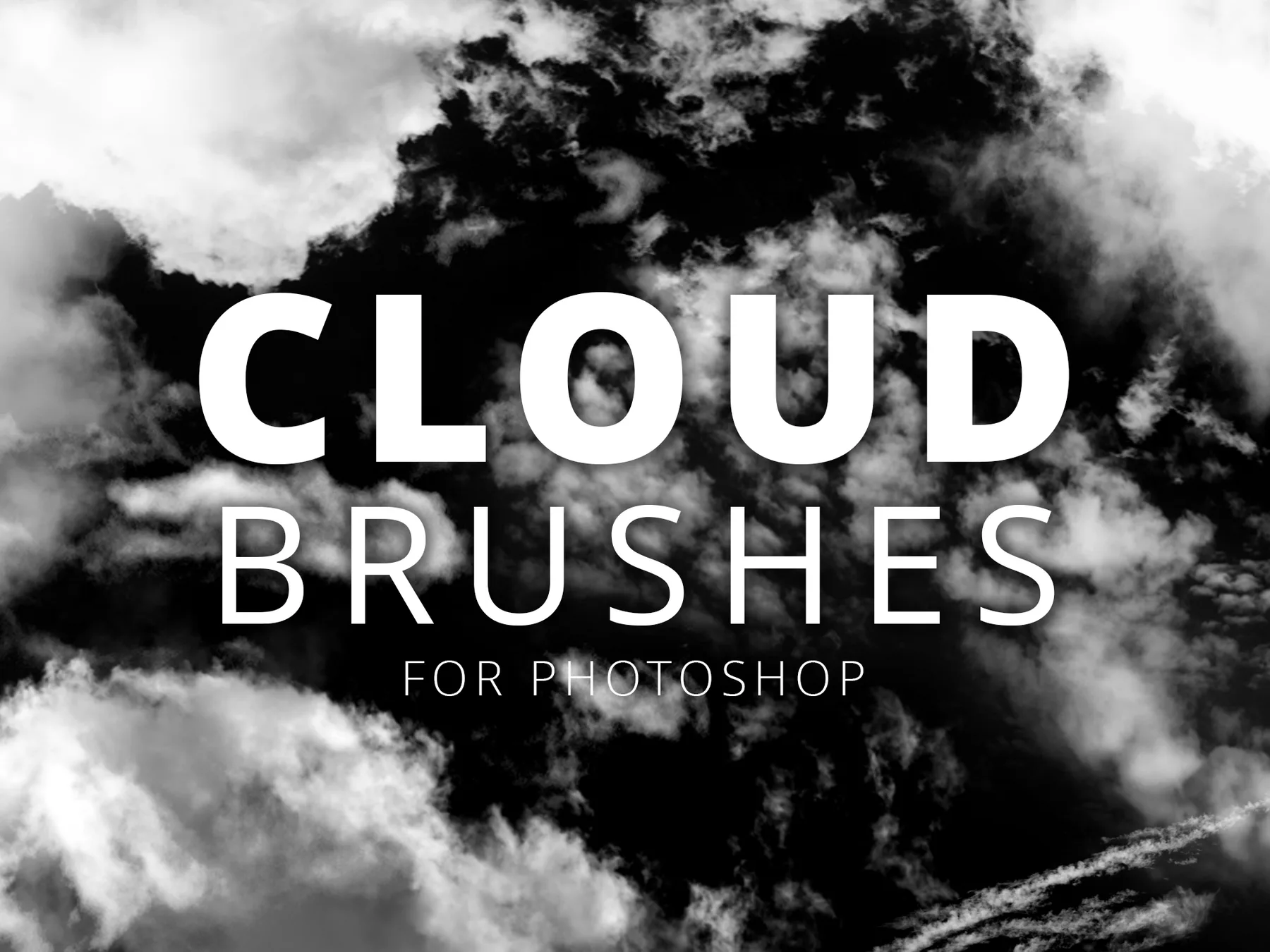Cloud brushes for Photoshop — sample cloud renders