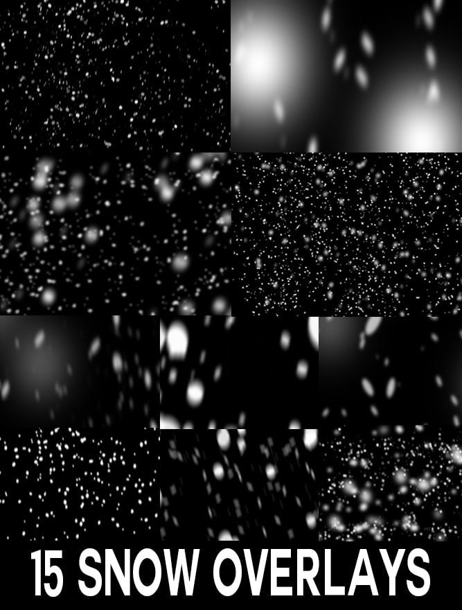 snow overlays for photoshop