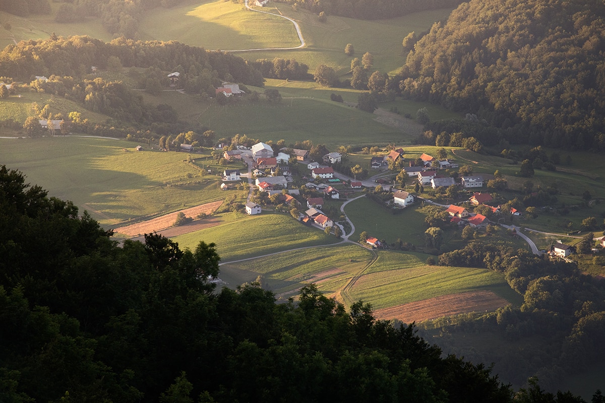 boc peak slovenia golden hour