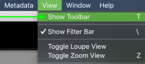 how-to-show-toolbar-in-lightroom