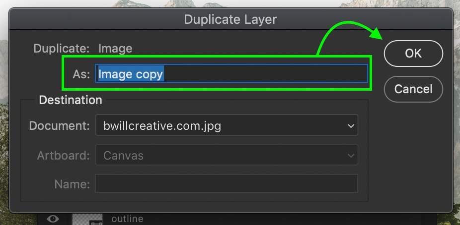 photoshop duplicate project