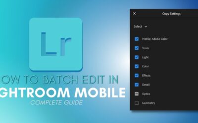 How To Batch Edit Photos In Lightroom Mobile