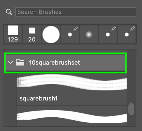 download square brush photoshop