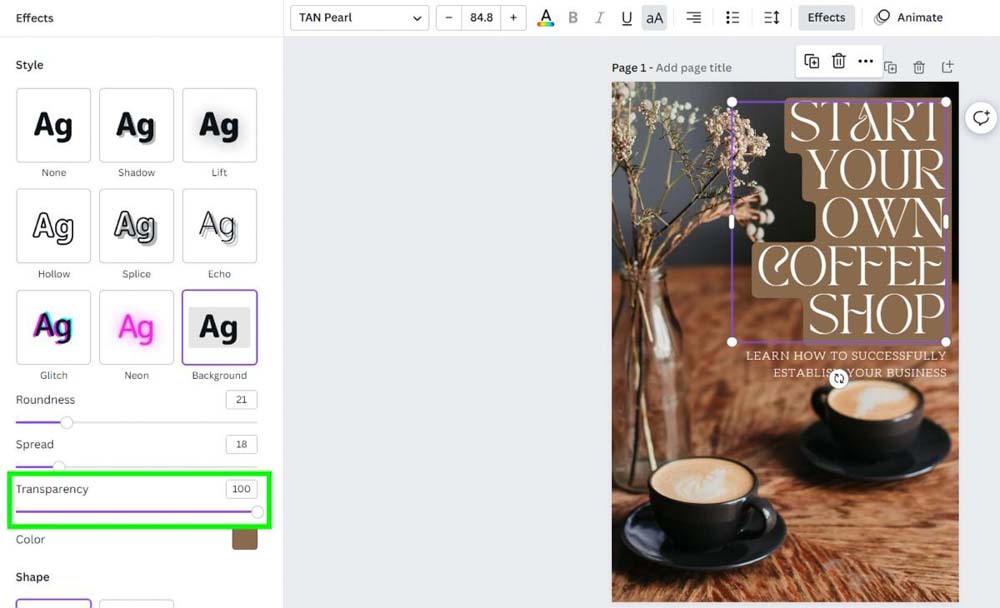 how to highlight in canva presentation