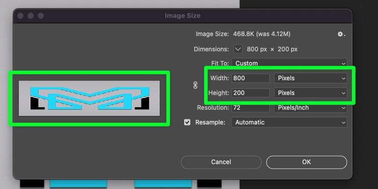 How to Resize Logo Image in Pixels Correctly?