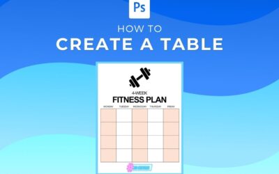 How To Make A Table In Photoshop (Step By Step)