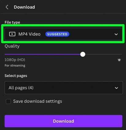 How To Download 4K Images and Videos in Canva