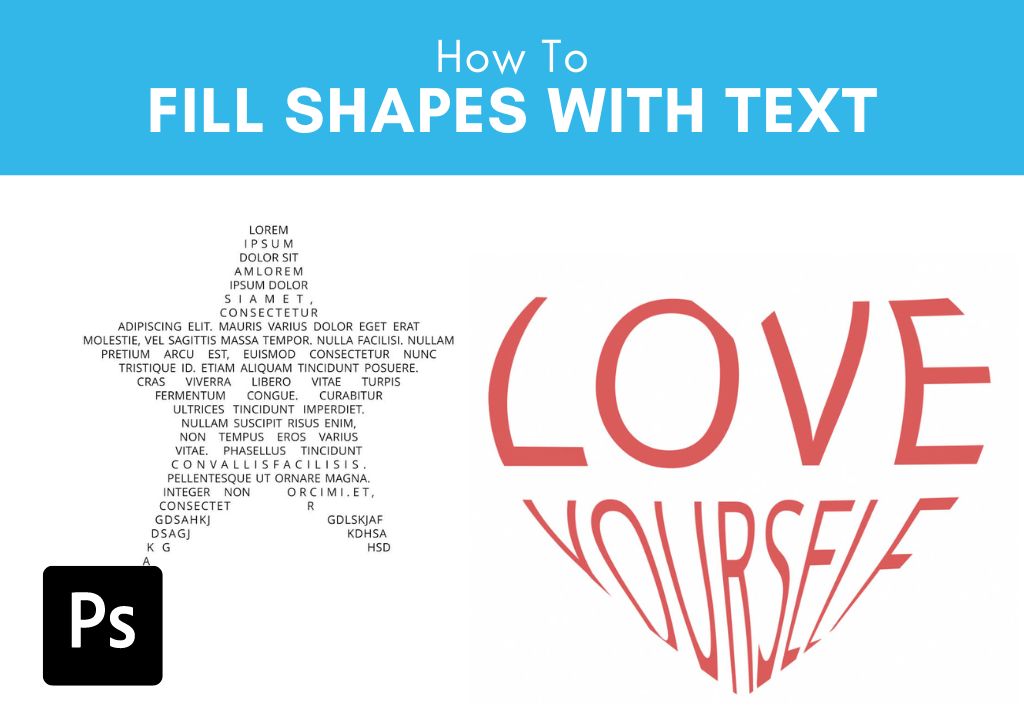 How To Fill Shapes With Text In Photoshop (2 Easy Ways)