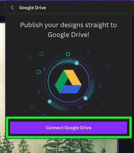 how to save canva presentation in google drive