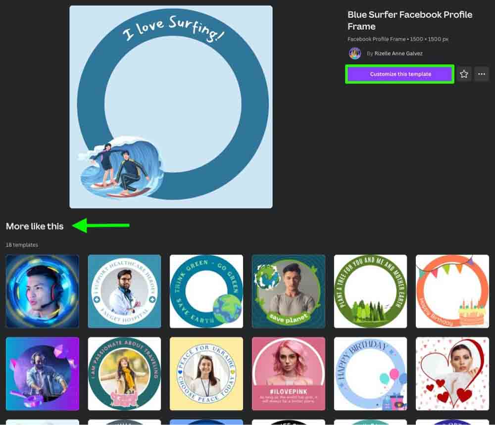 How To Make Facebook Profile Frame In Canva