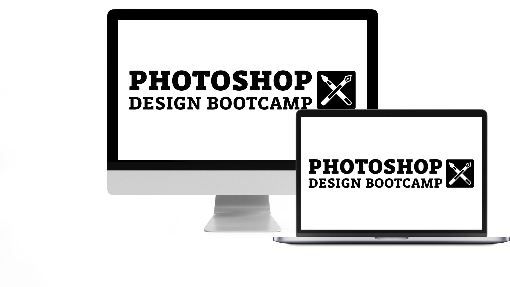 Design Bookcamp Computers Mockup