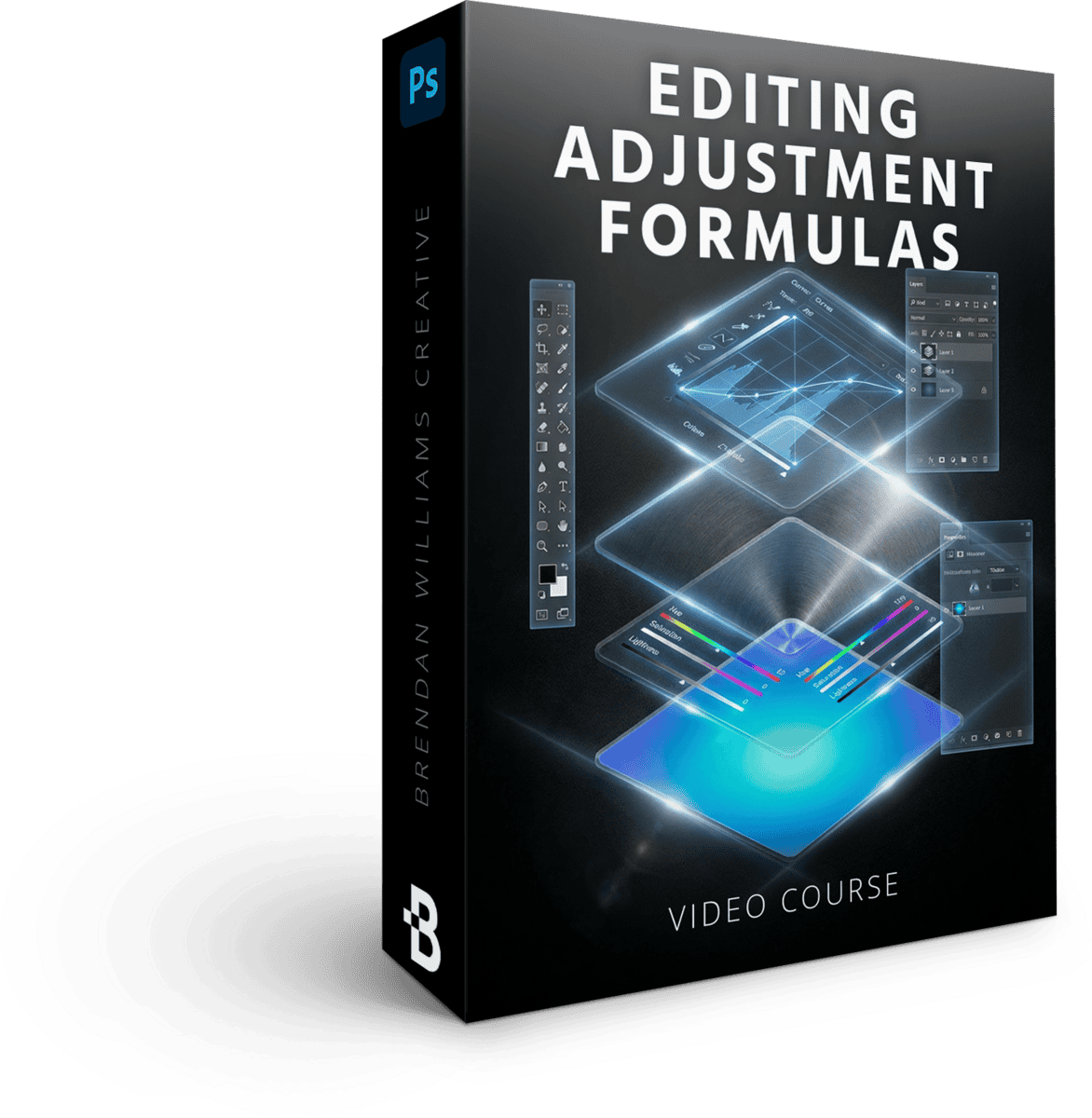 edit adjustment formulas - photoshop accelerator mockup